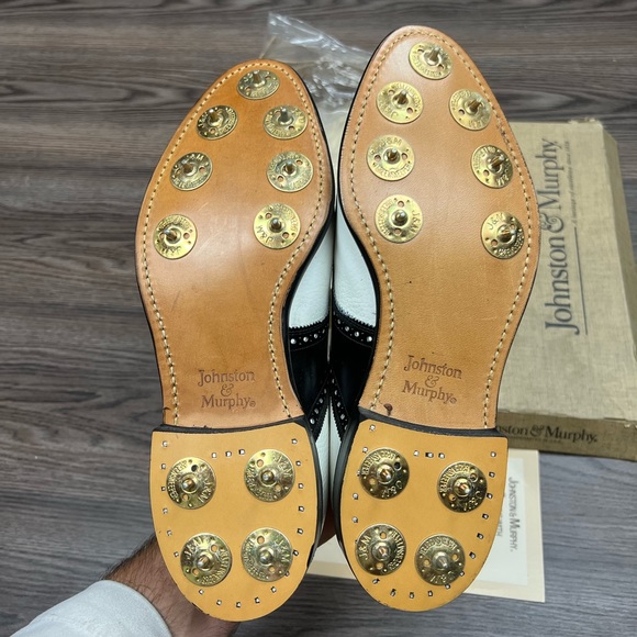 NEW Johnston & Murphy Aristocraft Saddle Oxford Golf Shoes 8.5 E main image 4